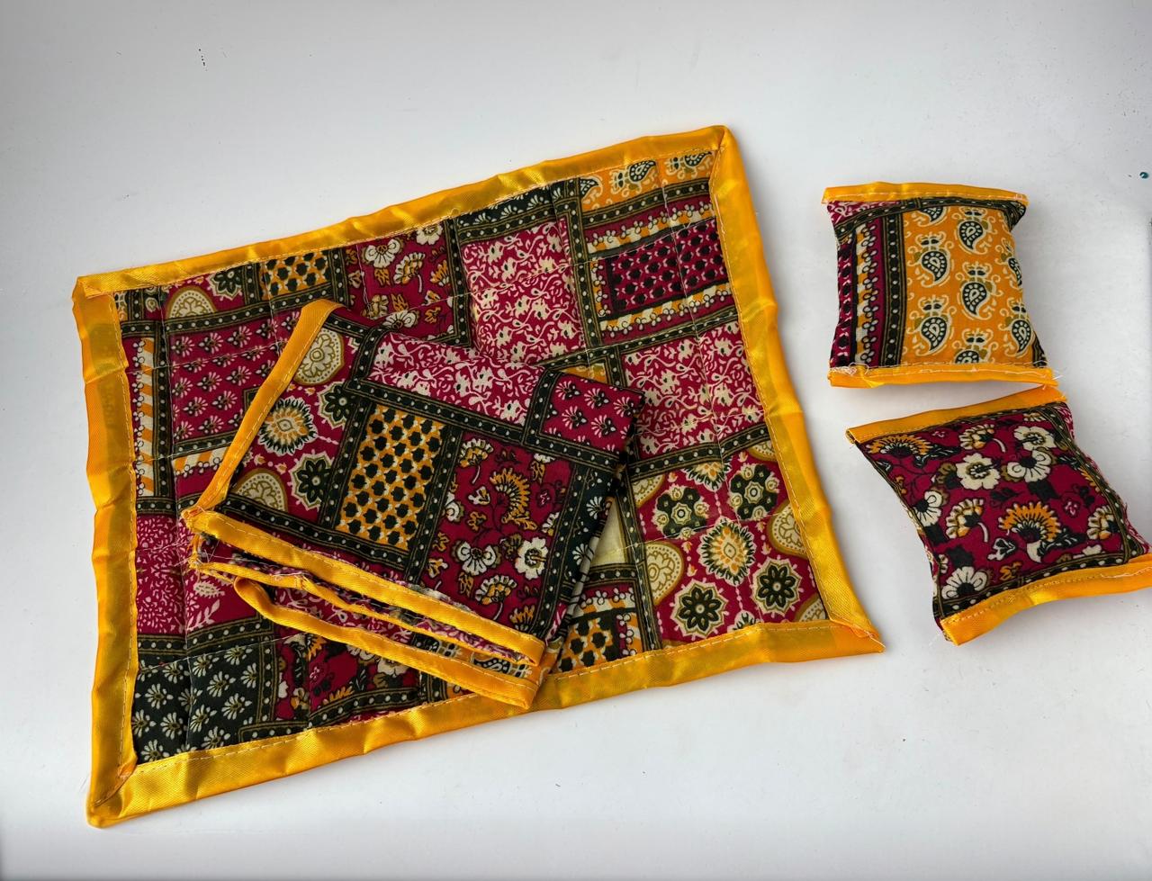 Dohar matress and pillow set (Yellow)