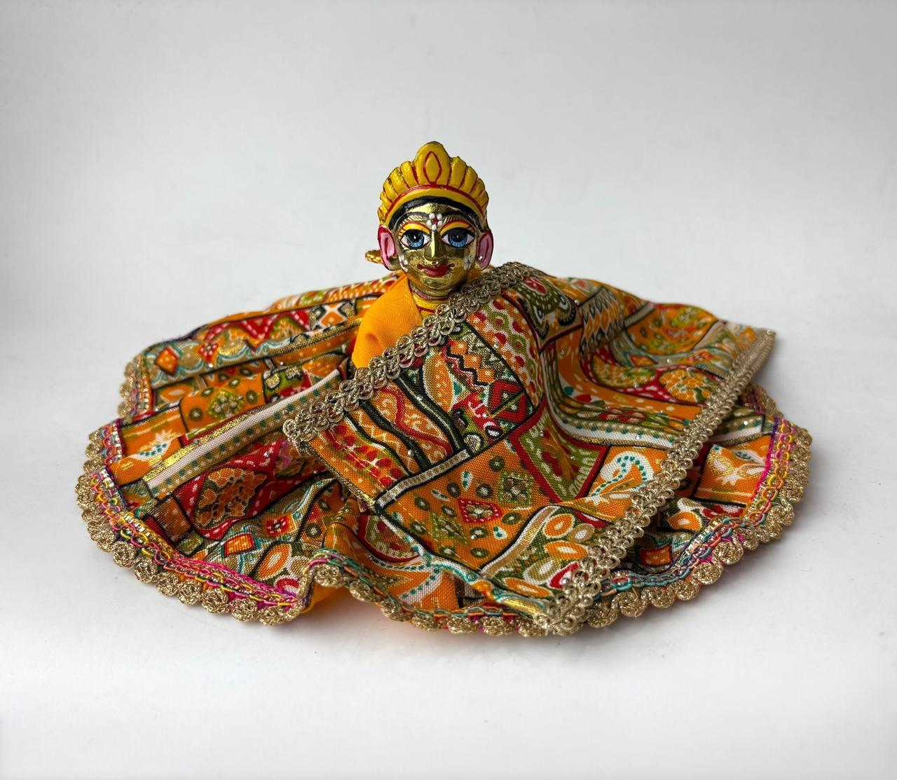 Orange Printed for Radharani