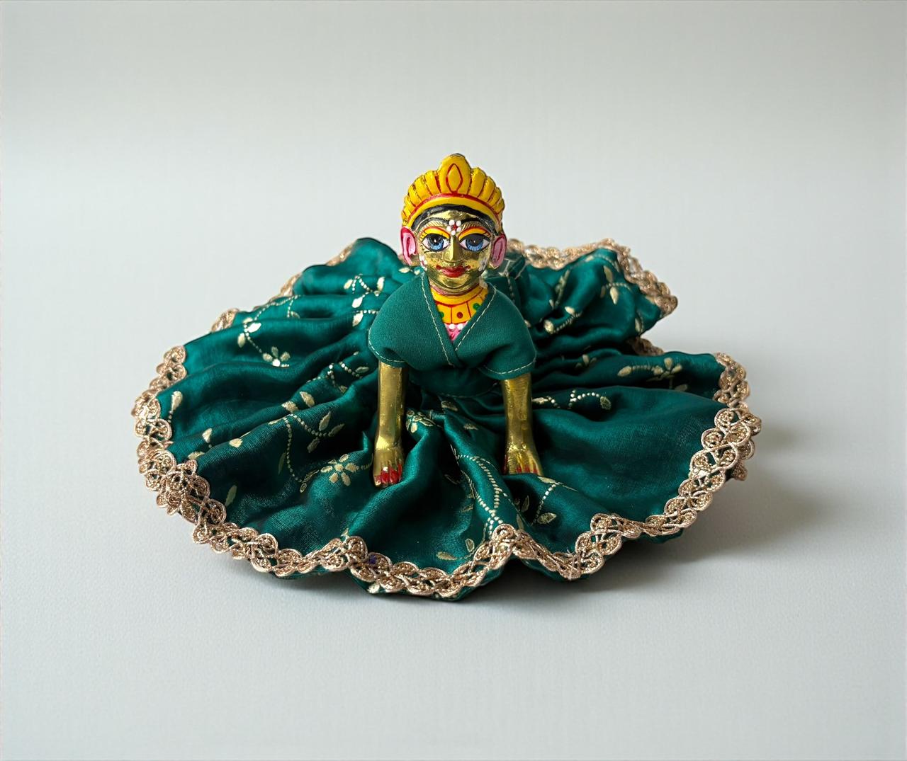 Silky Green dress for Radharani