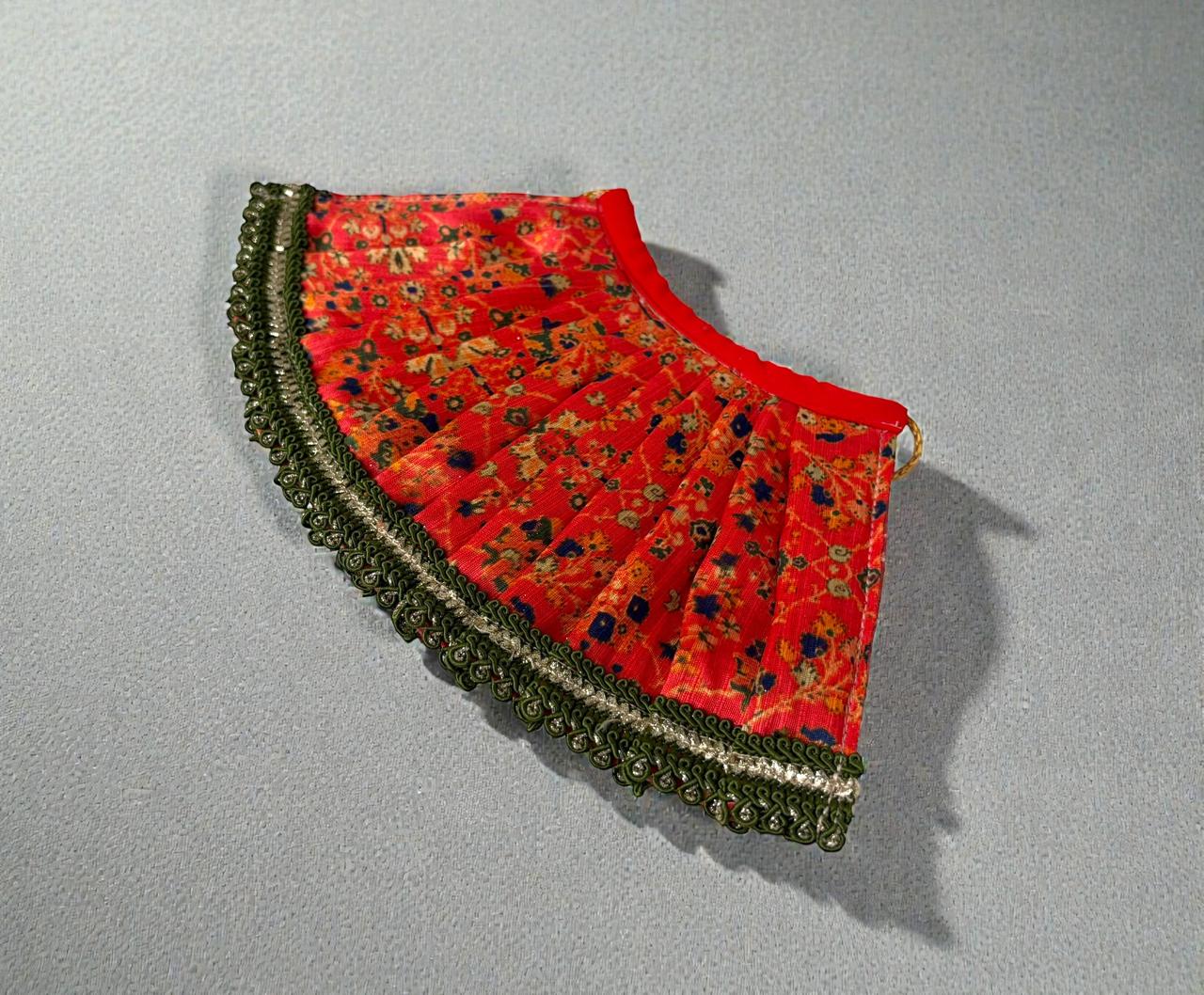 Lehenga Choli for Matarani (Red Silk)