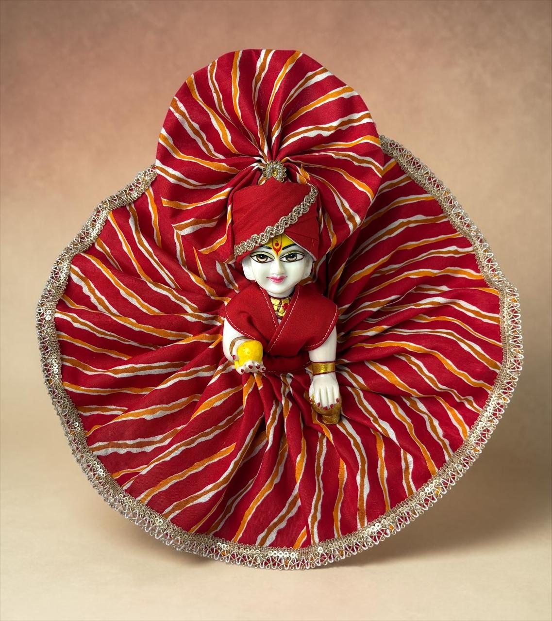 Red Leheria for Laddoo Gopal