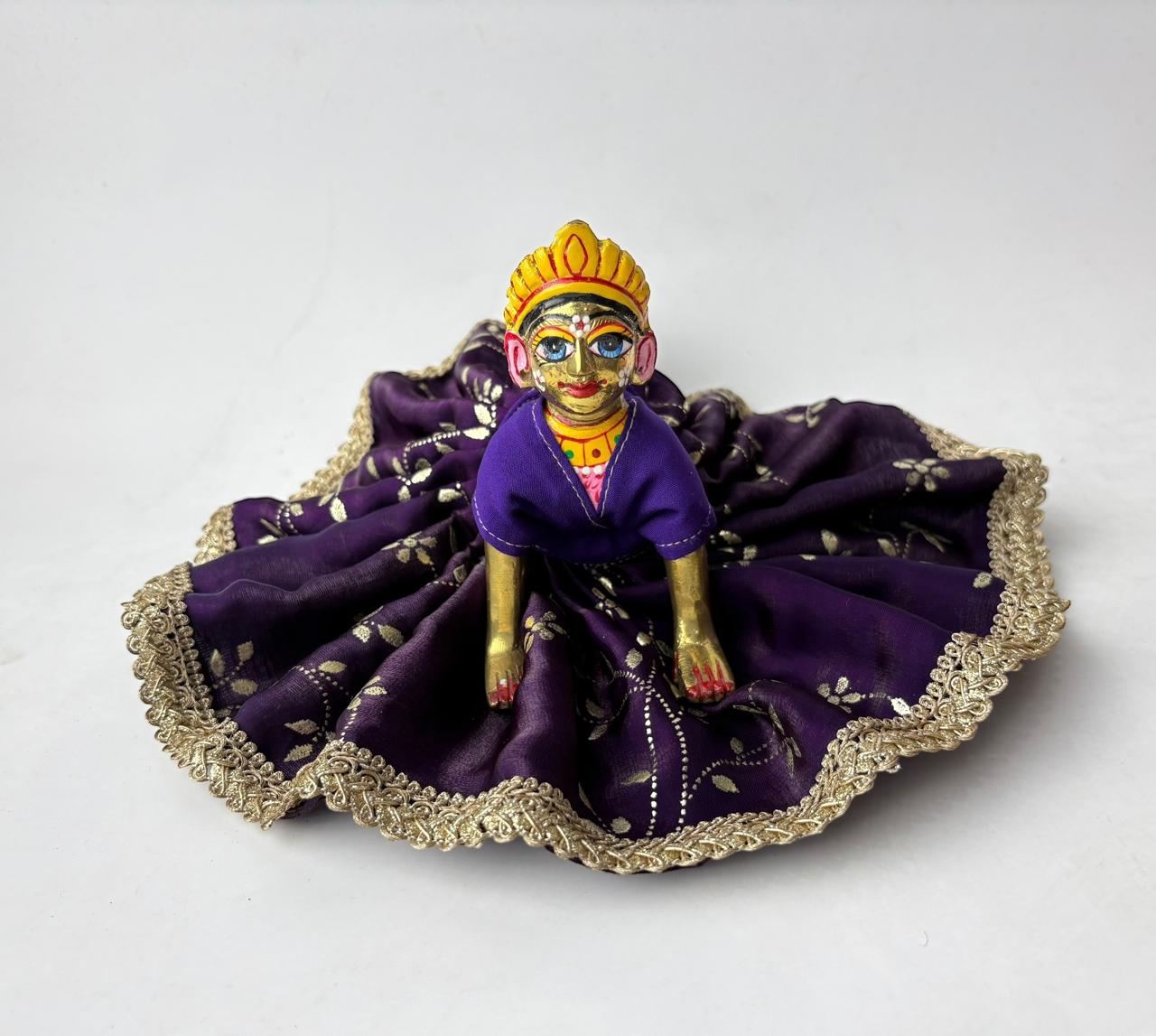 Silky purple for Radharani