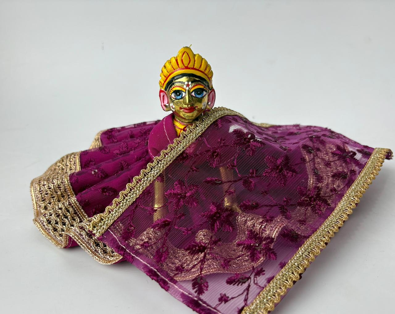 Heavy purple for Radharani