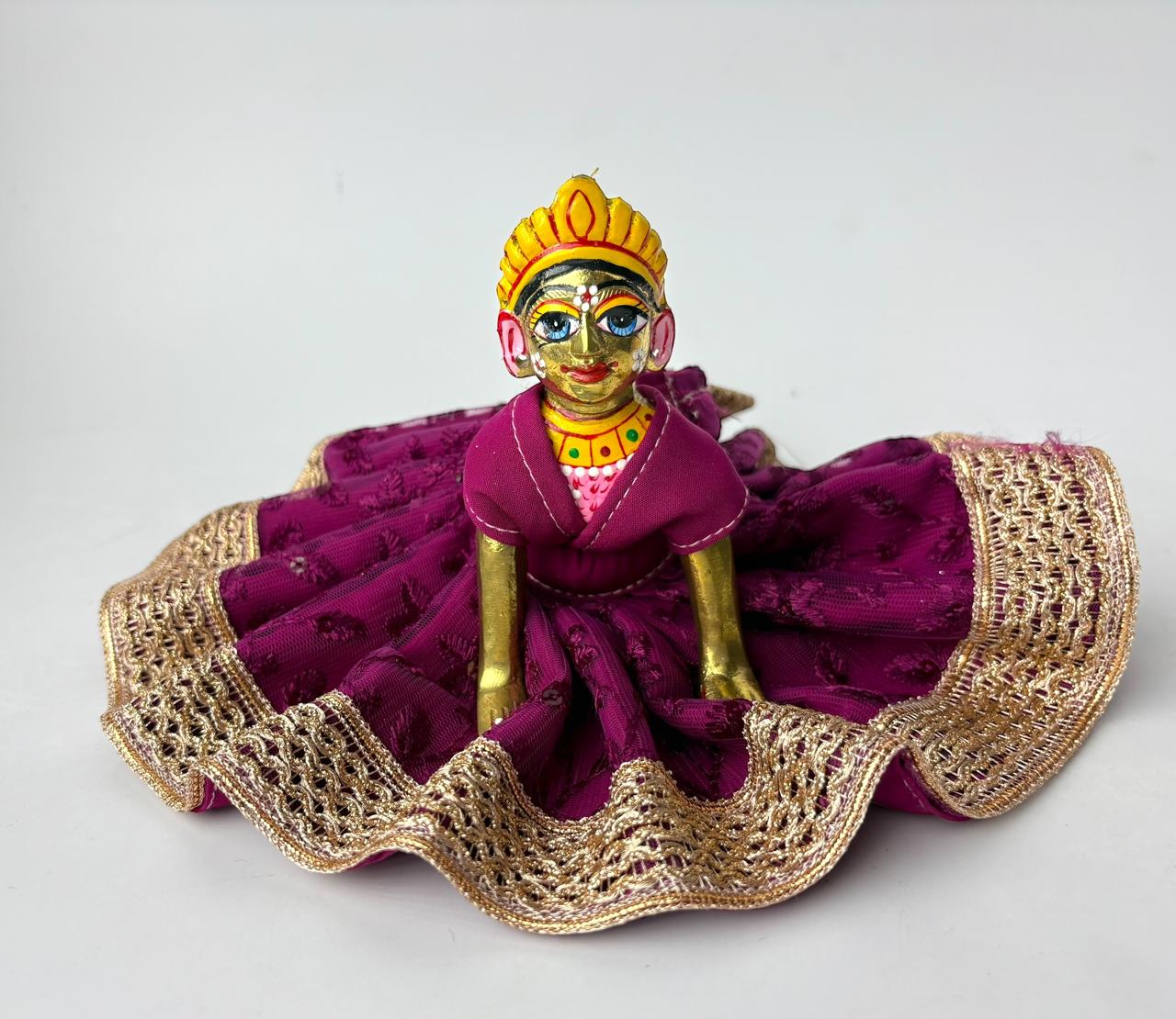 Heavy purple for Radharani