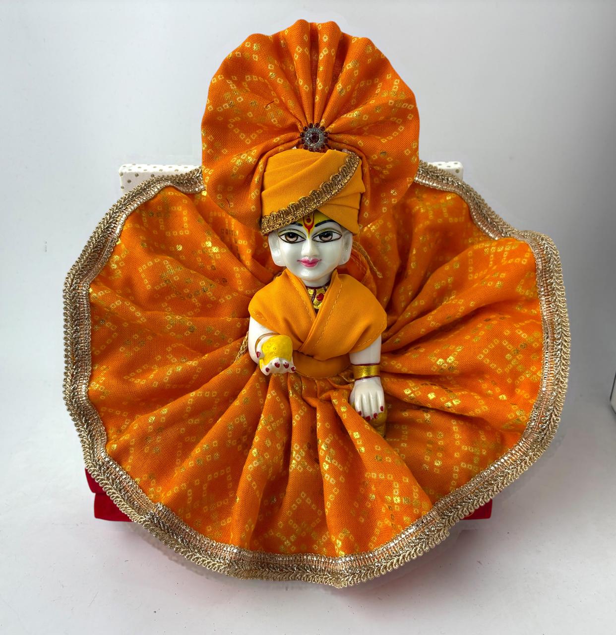 Yellow Chunriprint for Laddoo Gopal