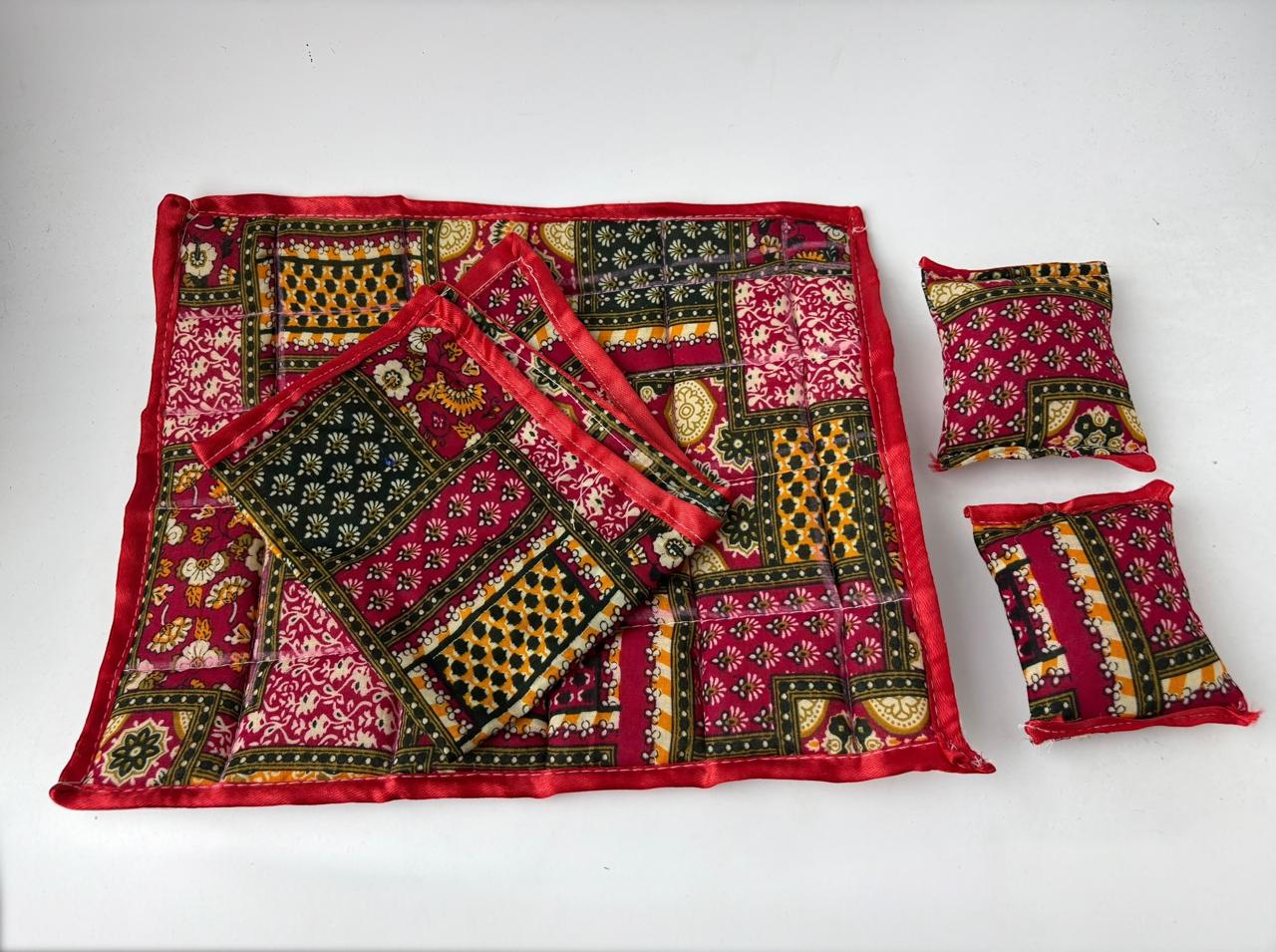 Dohar matress and pillow set (Red)