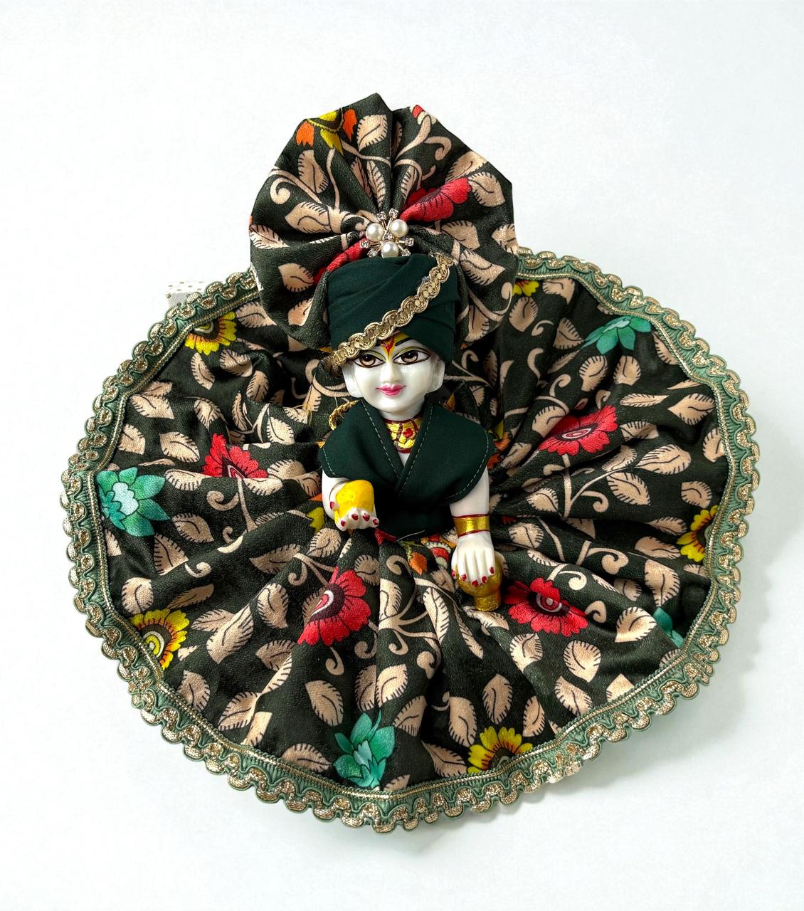 Printed velvet for Laddoo Gopal