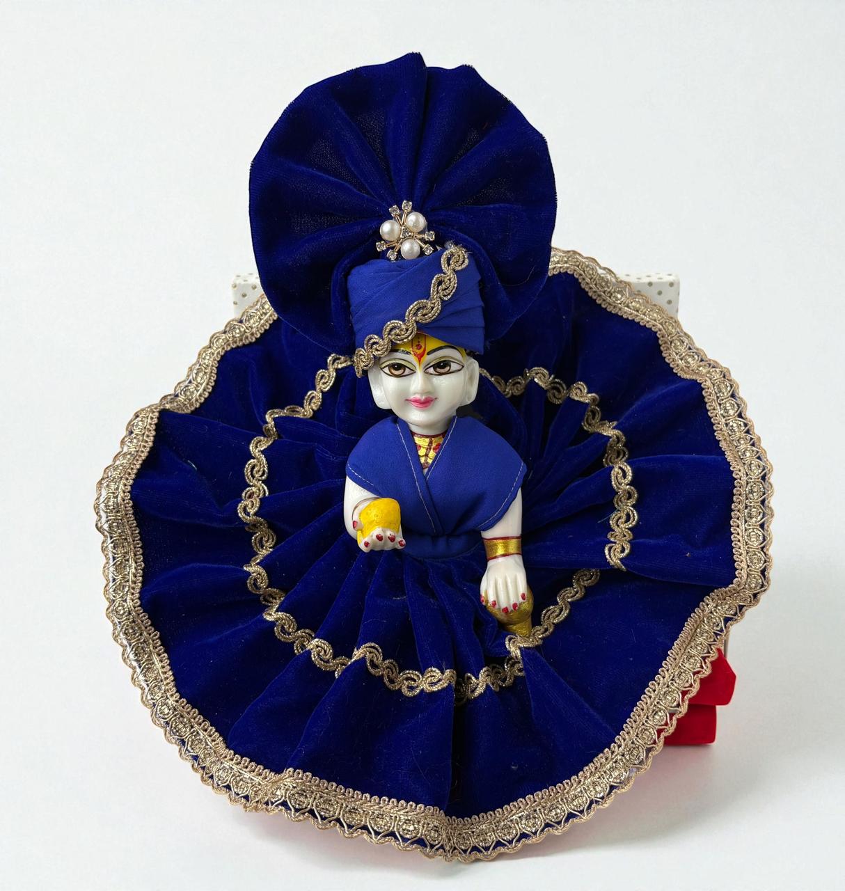 Blue velvet for Laddoo Gopal