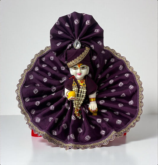 Purple Silk for Laddoo Gopal