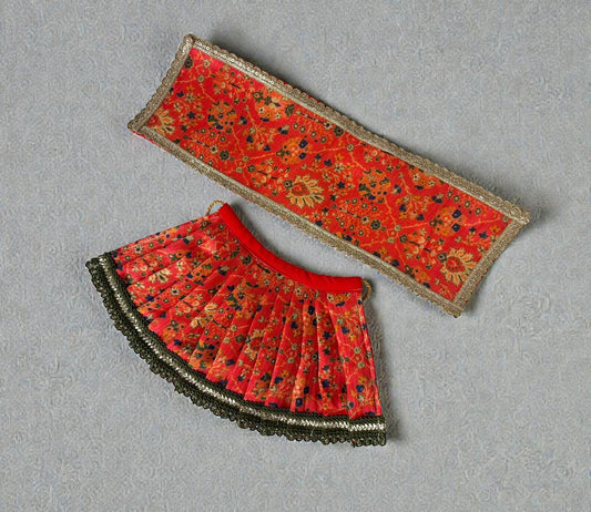 Lehenga Choli for Matarani (Red Silk)