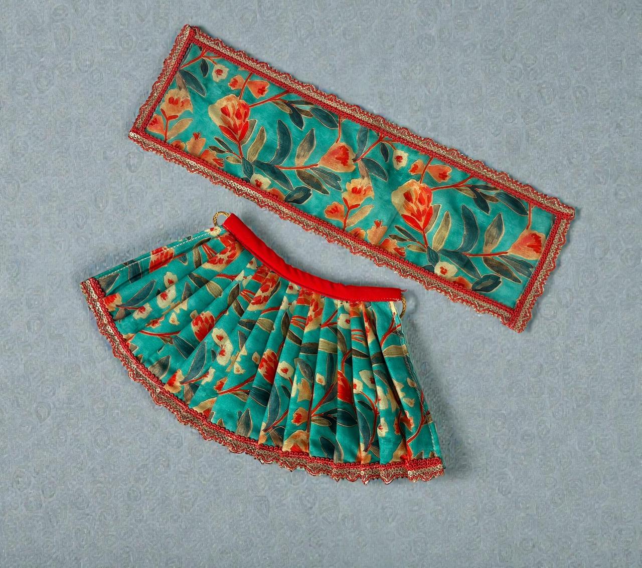 Lehenga Choli for Matarani (Green Silk)