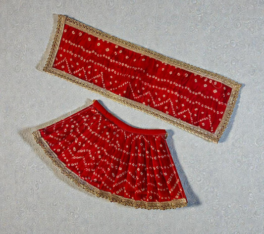 Lehenga Choli for Matarani (Red Chunriprint)