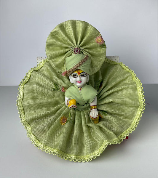 Pista Green Poshak for Laddoo Gopal