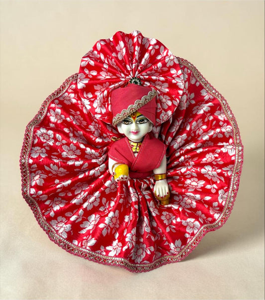 Classic Red Poshak for Laddoo Gopal