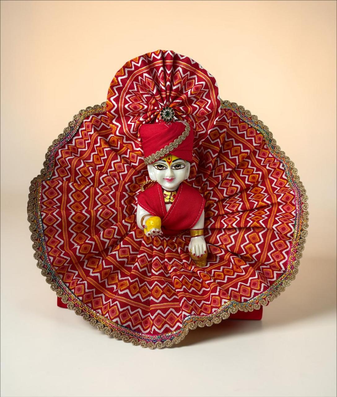Orange Leheria for Laddoo gopal