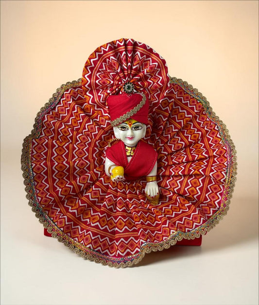 Orange Leheria for Laddoo gopal