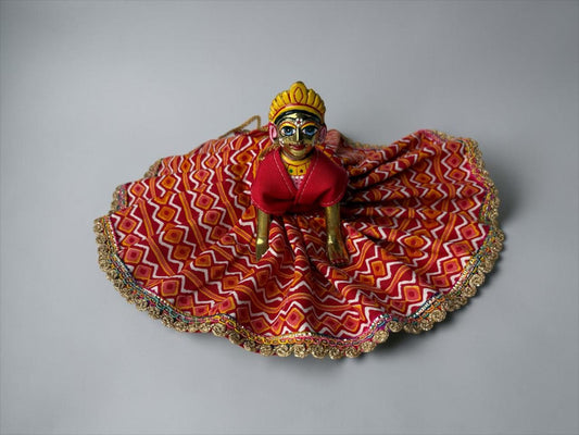 Orange Leheria for Radharani