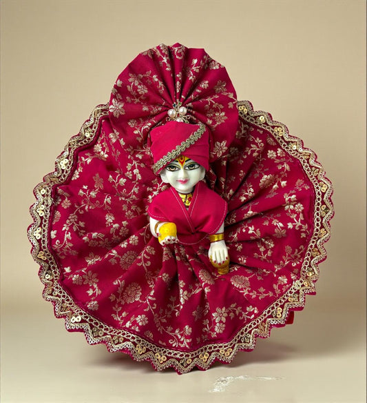 Pink jama for Laddoo Gopal