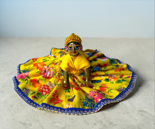 Basant Pushp poshak for Radharani