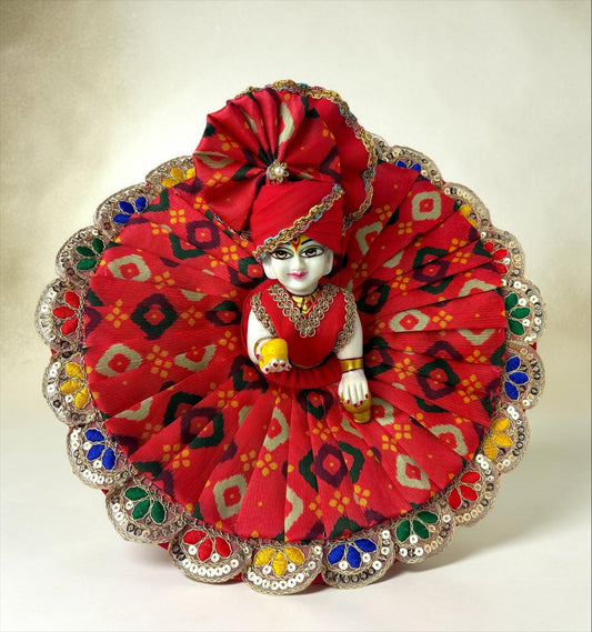 Heavy Patola print for Laddoo Gopal