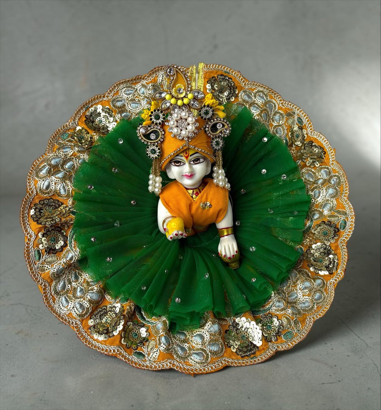 Maharaj Shringar Poshak (Green)