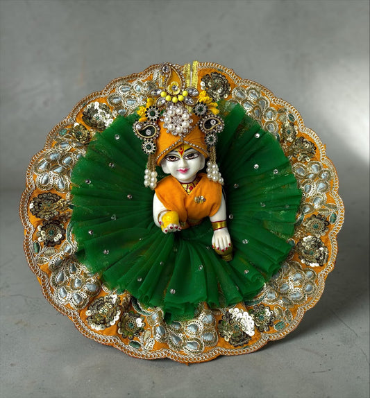 Maharaj Shringar Poshak (Green)