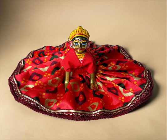 Patola print poshak for Radharani