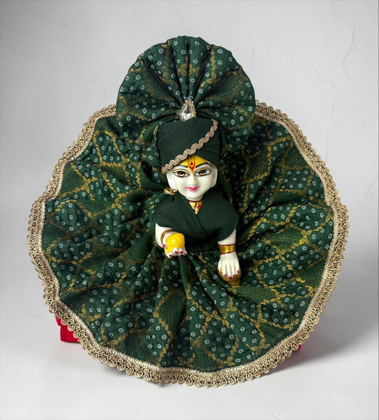 Mohanraj Green Poshak for Laddoo Gopal