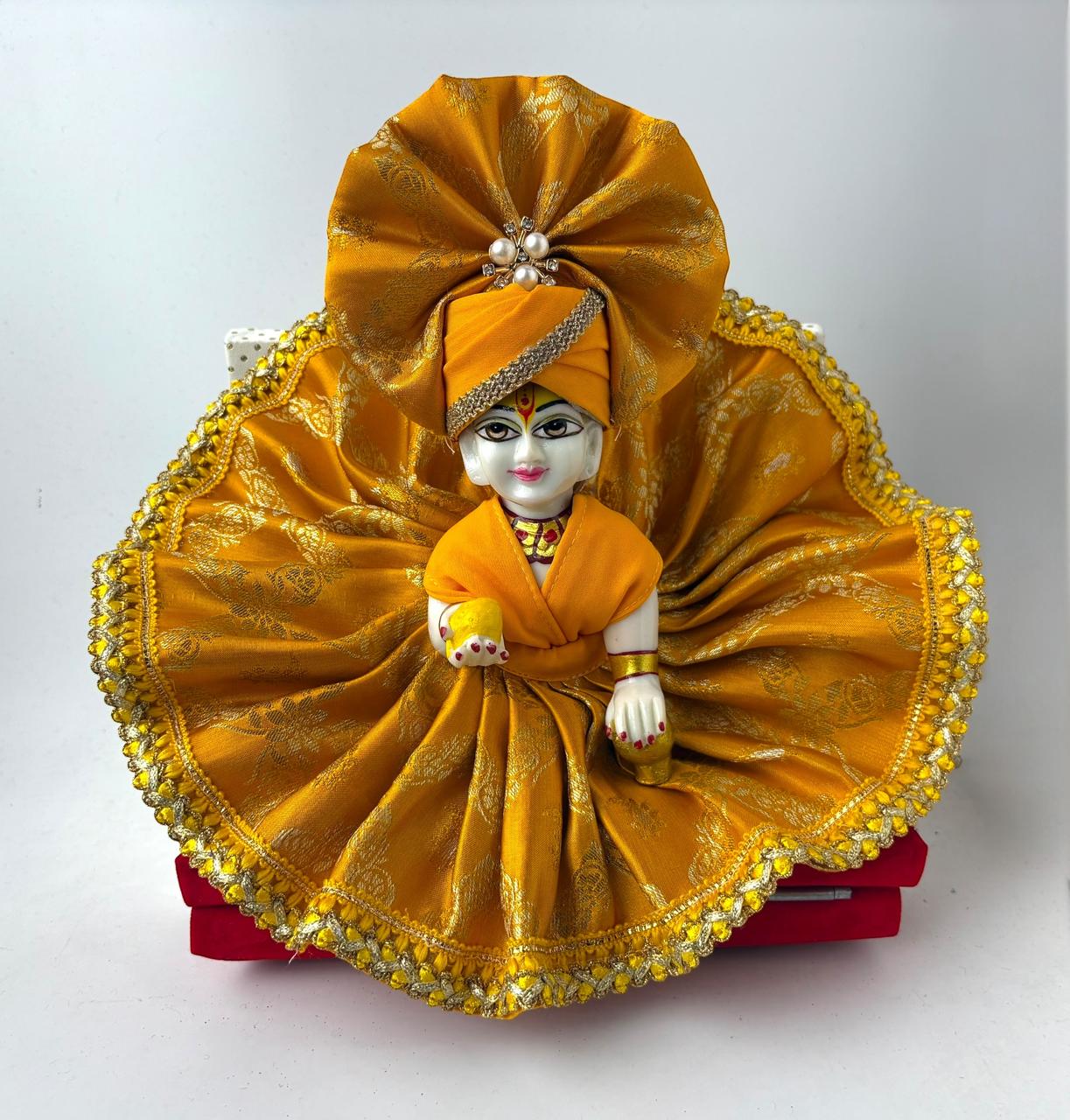 Yellow silk for Laddoo gopal
