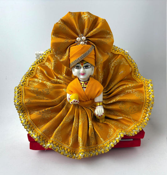 Yellow silk for Laddoo gopal