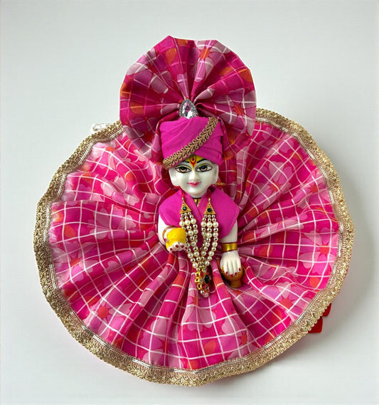 Pink Organza for Laddoo Gopal