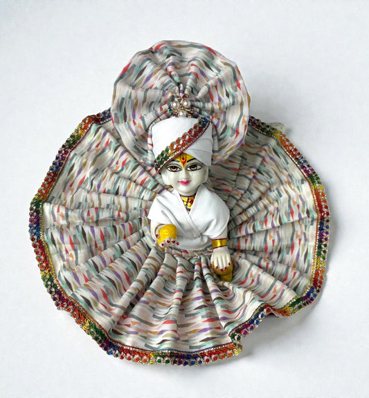 Colorful white (Without Pagdi)