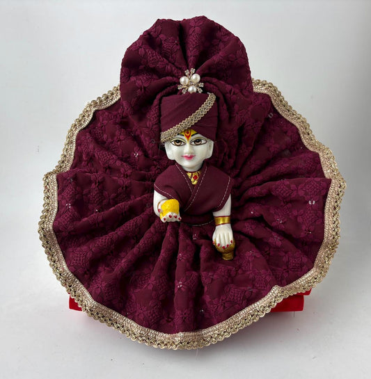 Beautiful Maroon For Laddoo Gopal