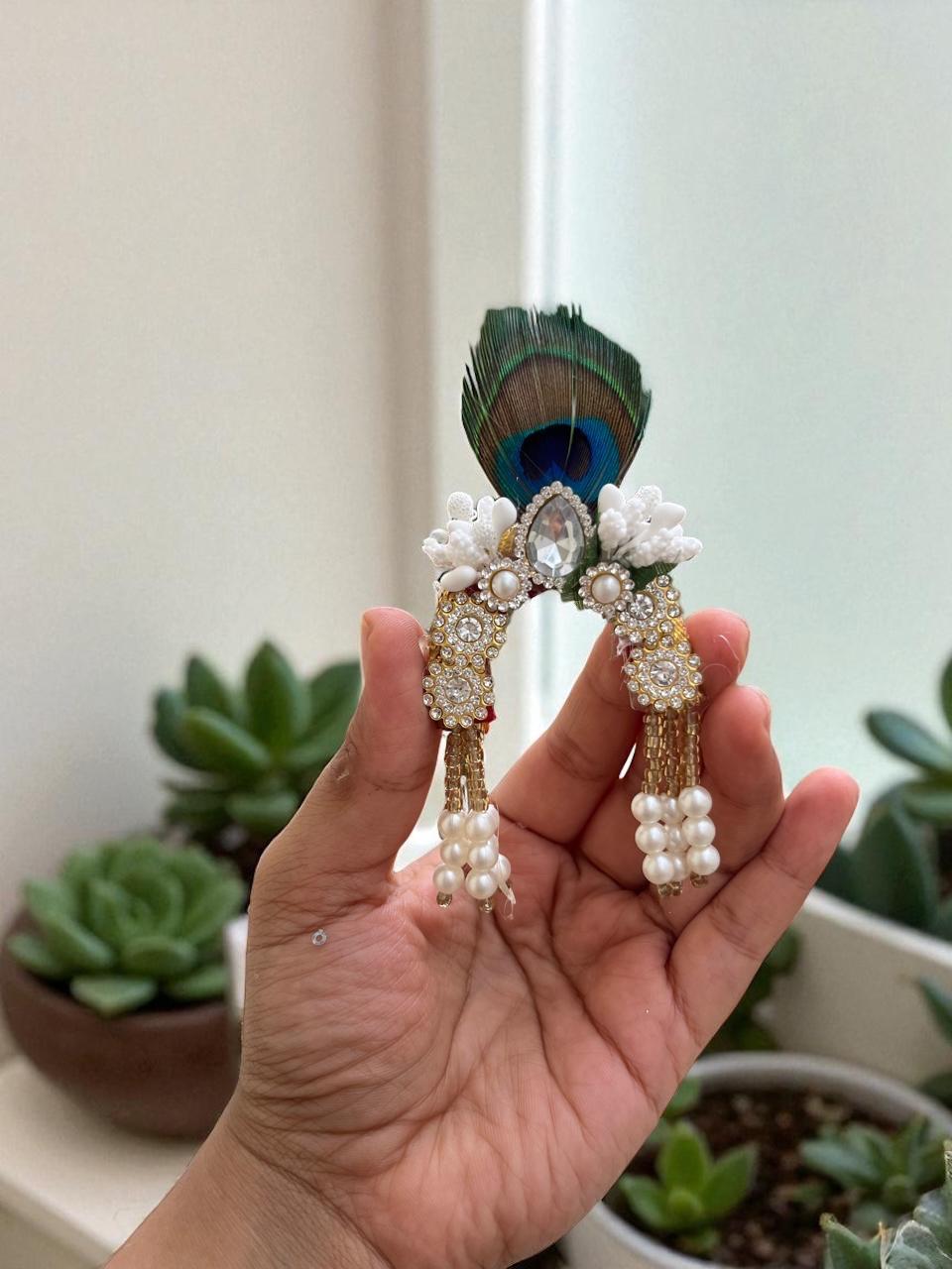 Peacock feather chandrika